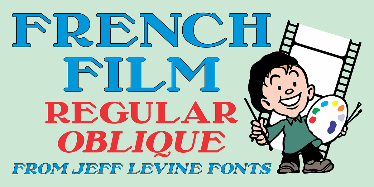 French Film JNL, a Serif Font by Jeff Levine Fonts (Photo 1 of 5)