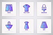 Clothes | 16 Thin Line Icons Set, an Outline Icon by Alex Blogoodf (Thumbnail 5 of 7)