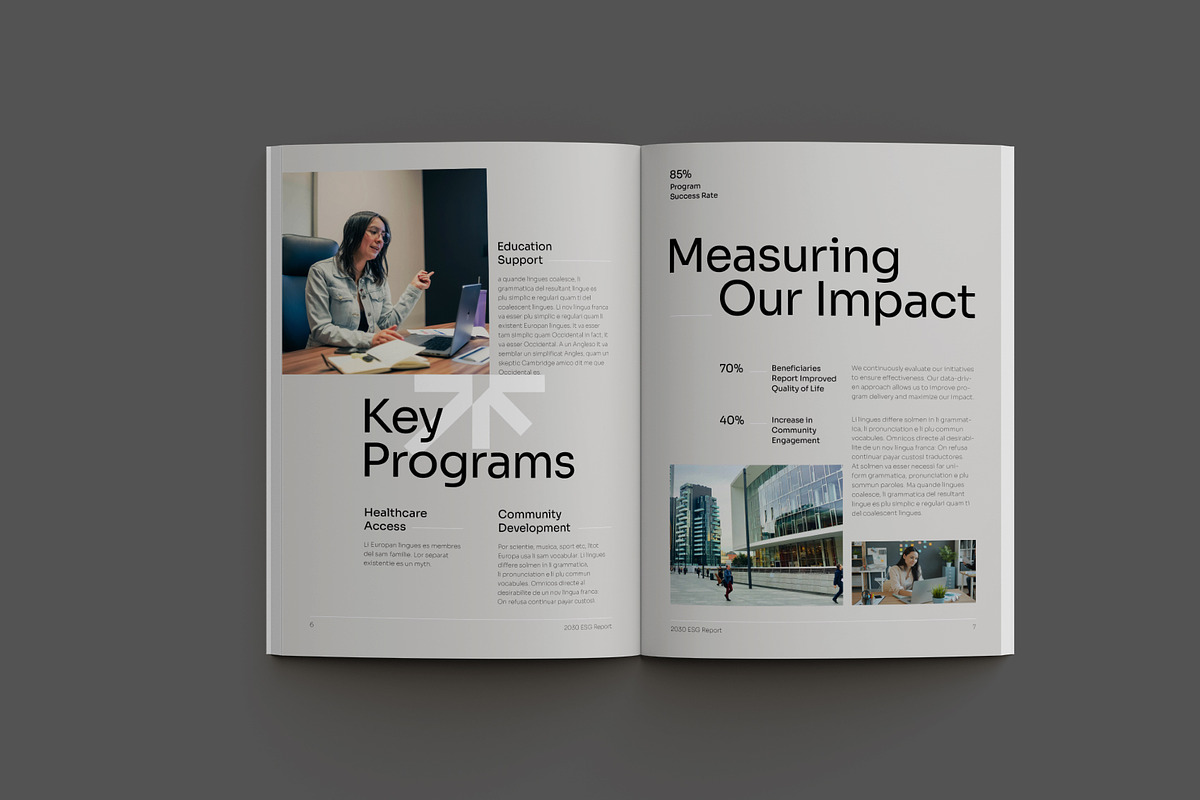 Green Non-Profit Annual Report, a Brochure Template by Neermana (Photo 4 of 11)