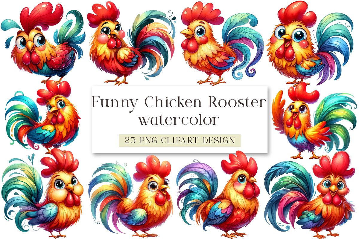Funny Chicken Svg Chicken Png Rooste, an Illustration by DreamArtGraphic (Photo 1 of 4)