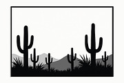 Monochrome Desert Nature Silhouette, an Illustration by jahid234 (Thumbnail 9 of 15)