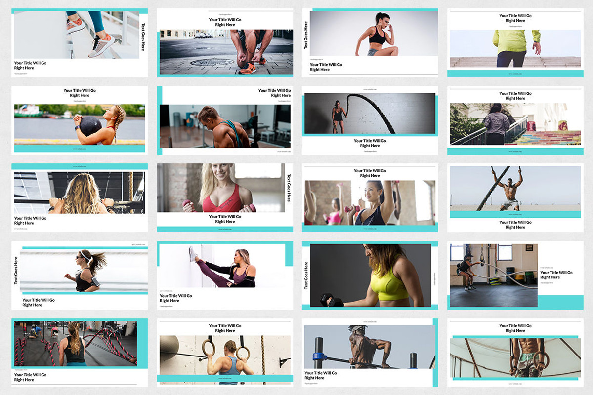Fitness Twitter Posts, a Social Media Template by Social Corner Graphics (Photo 7 of 7)