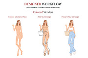 Female Fashion Pose Library, a Person Illustration by Shorena Fashion Draws (Thumbnail 11 of 12)