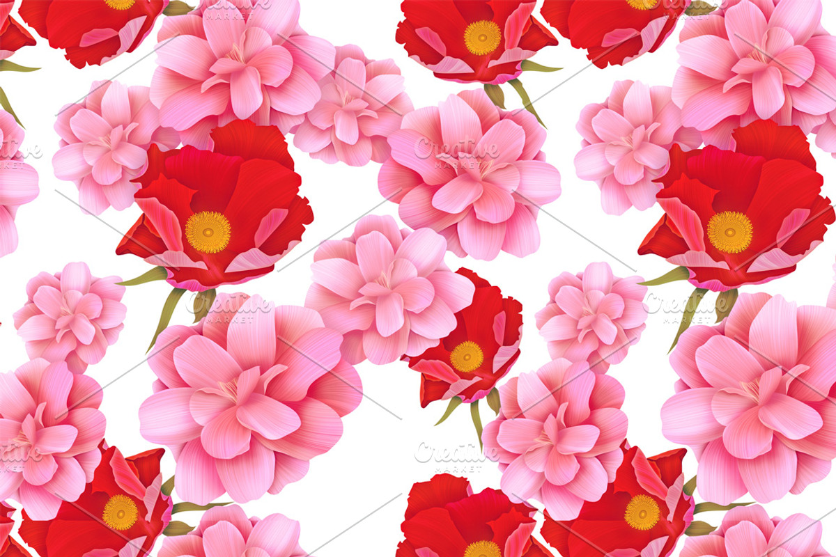 Wild Roses seamless pattern, a Pattern Graphic by Luxury Fashion Prints