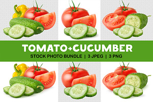 Tomato and cucumber, an Object Graphic by Fruits+Veggies