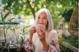Portrait of beautiful senior woman, a Person Photo by HalfPoint