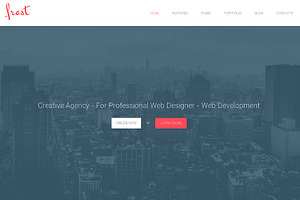 Frost Responsive Bootstrap Theme