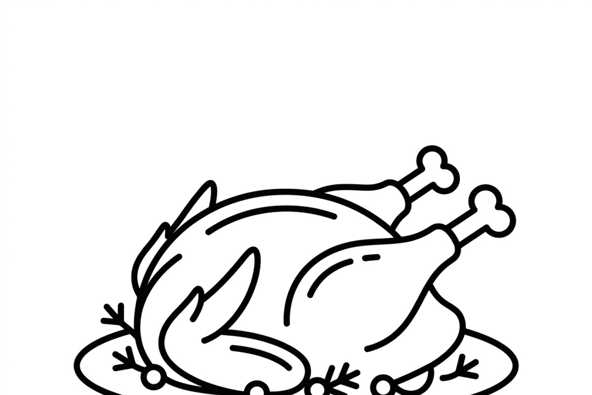 41 Christmas Feast Vector Icons, an Outline Icon by adenpinkstore (Photo 11 of 21)