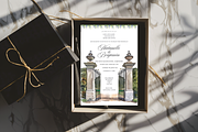watercolor wedding venue card, an Invitation Template by Isbah_studio (Thumbnail 17 of 22)