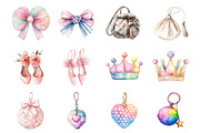 Girly Accessories Clipart, an Illustration by Design Market (Thumbnail 3 of 3)