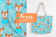 Seamless pattern with foxes, a Pattern Graphic by Melniklenart (Thumbnail 1 of 4)