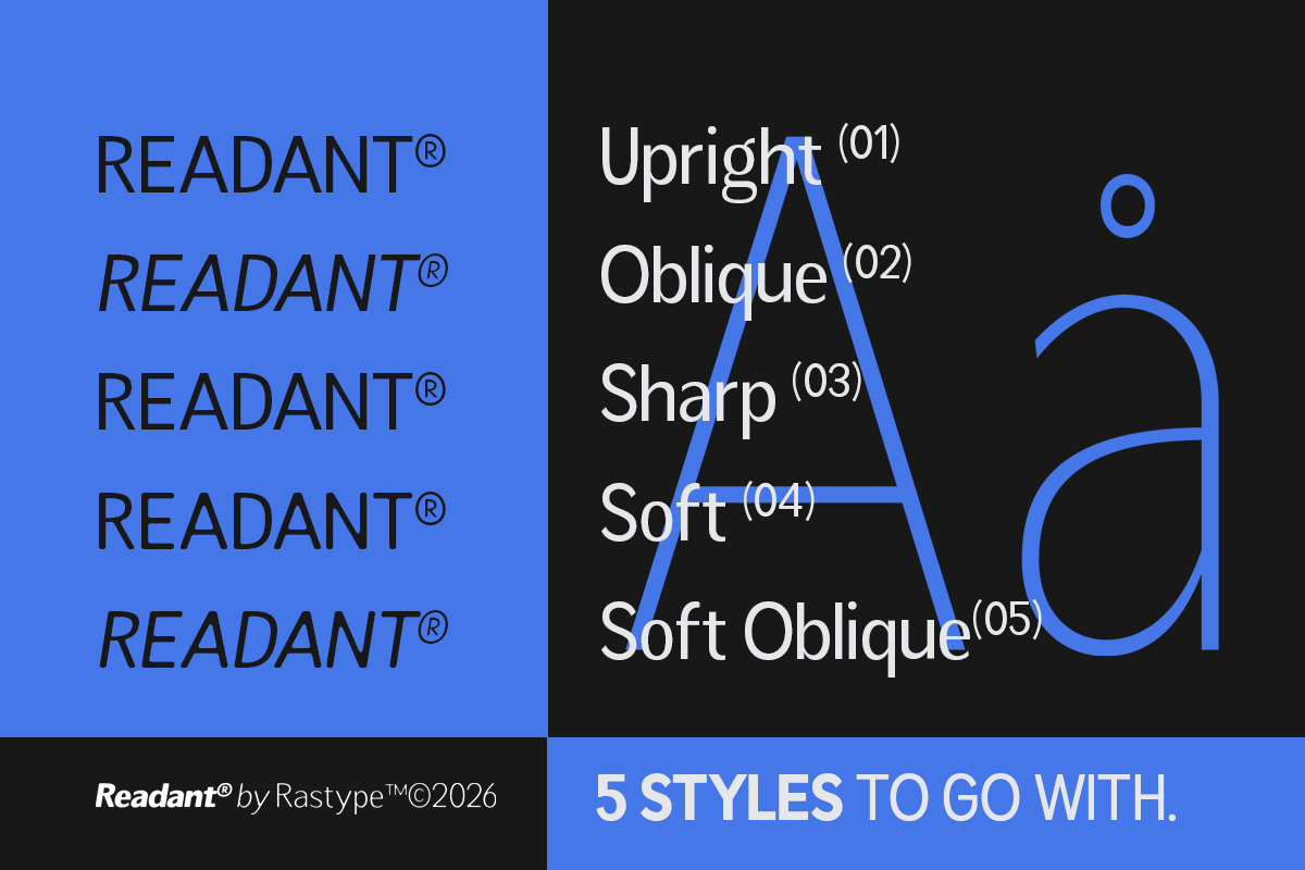 Readant Normal - Family Font, a Sans Serif Font by Rastype (Photo 7 of 10)