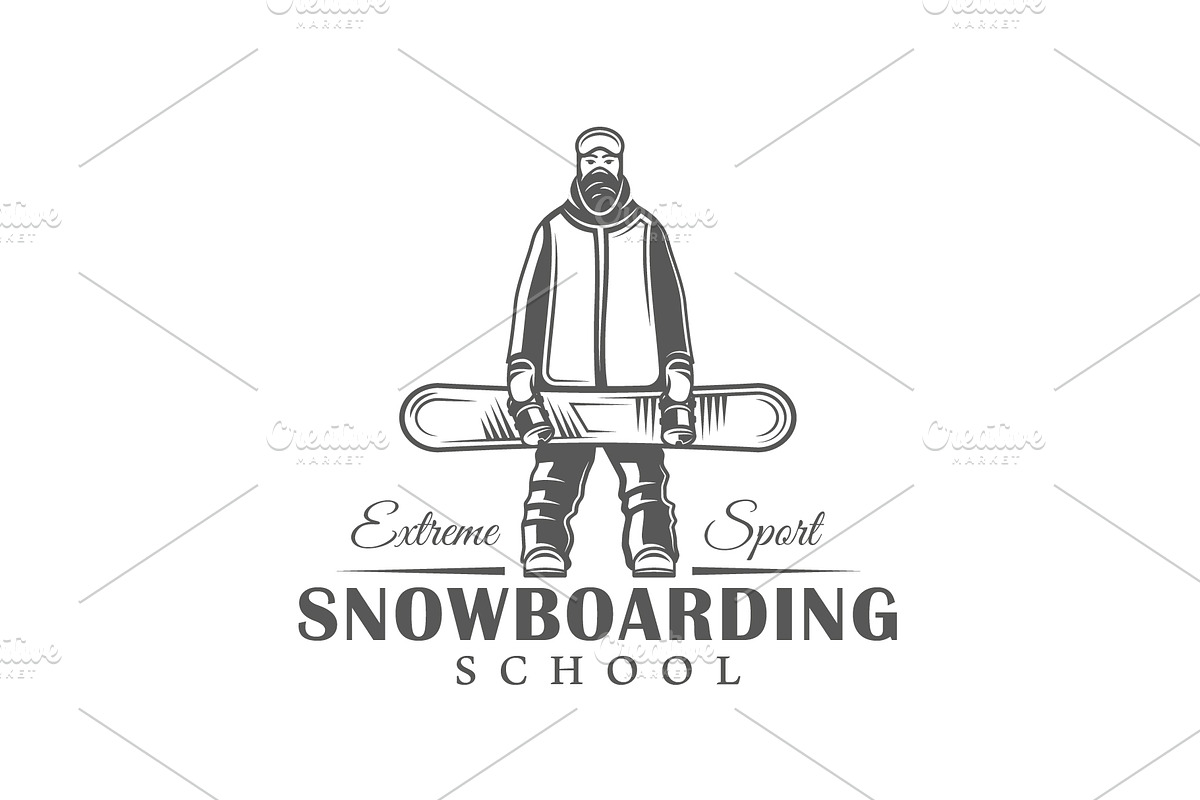 18 Snowboarding Logos Templates, a Branding & Logo Template by Art Design (Photo 16 of 26)