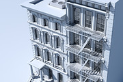 3D Commercial Building Facade 04, an Architecture 3D Model by Giimann (Thumbnail 4 of 7)