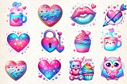 Cute Valentine Sublimation Clipart, a Work Illustration by Dream Creation (Thumbnail 2 of 4)