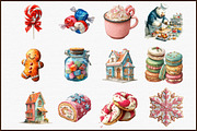 Sweet Christmas Clipart Bundle, an Illustration by Sublimation Artist (Thumbnail 3 of 6)