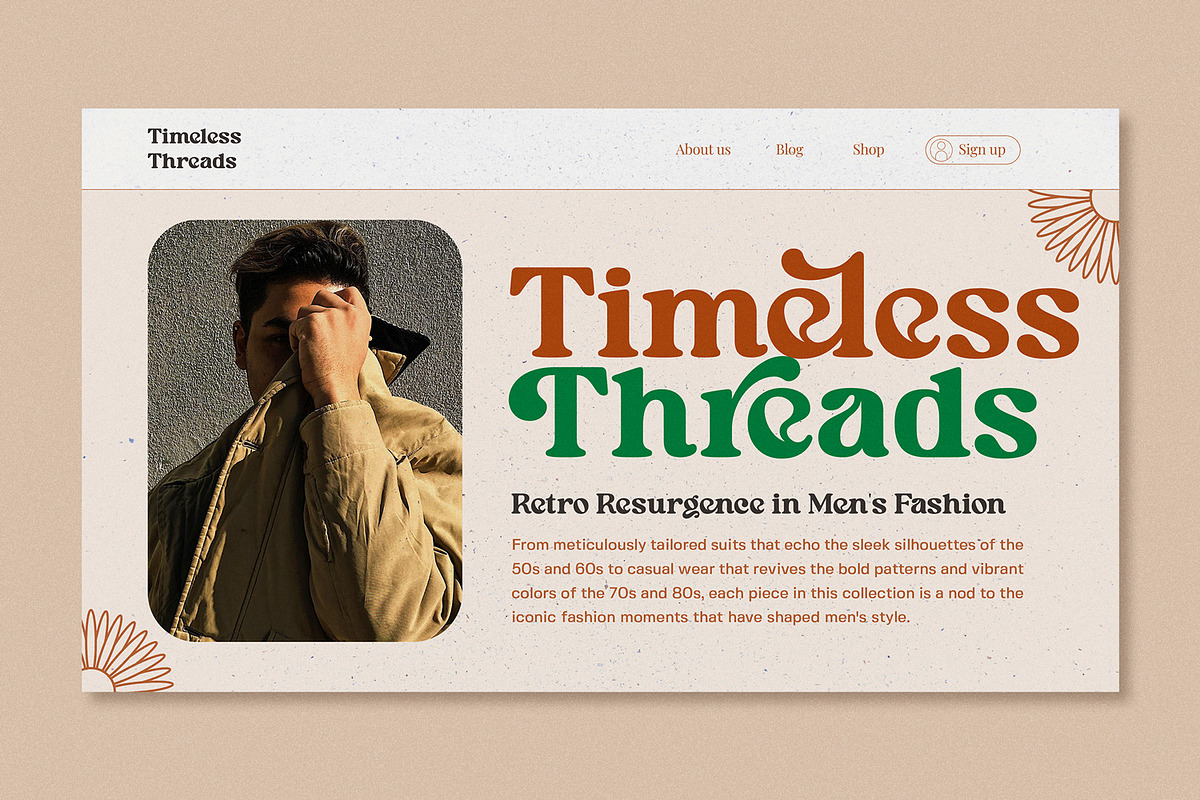 Maguen Modern Retro Display, a Sans Serif Font by Typetemp Studio (Photo 3 of 14)