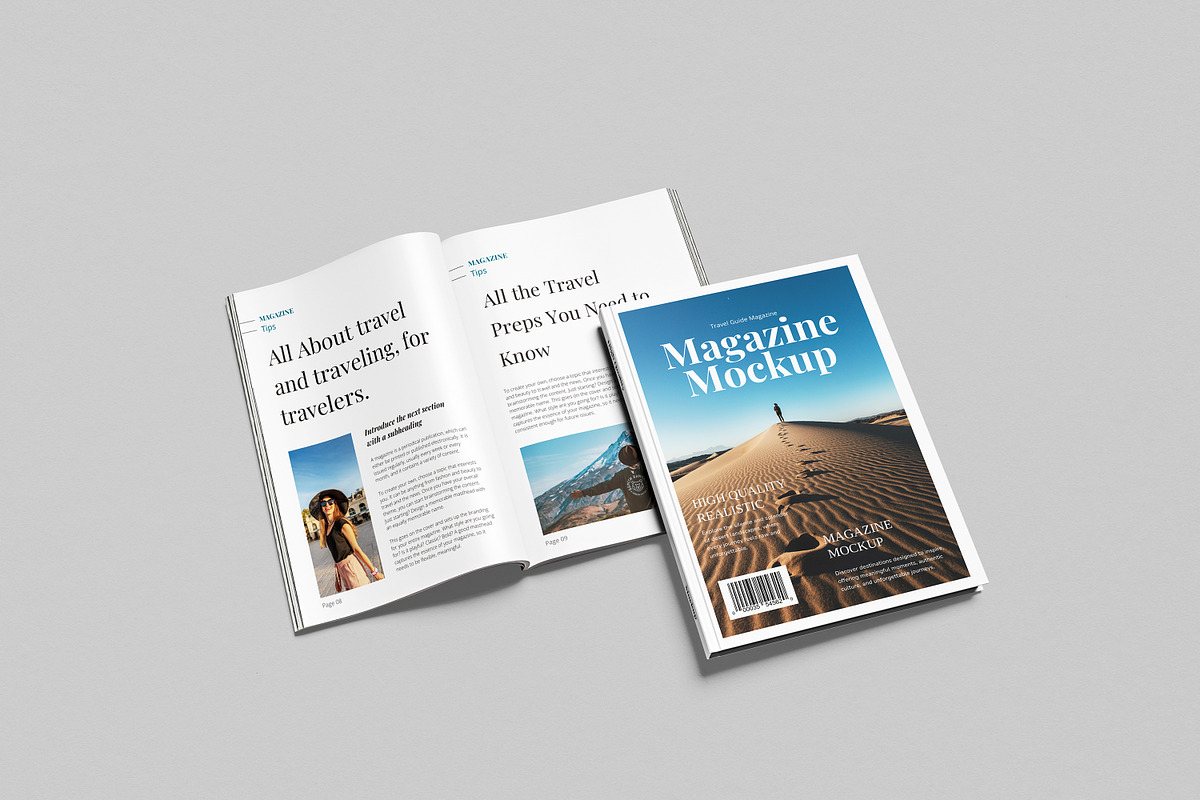 Magazine Mockup, a Books & Magazine Mockup by AnasStudio (Photo 6 of 7)
