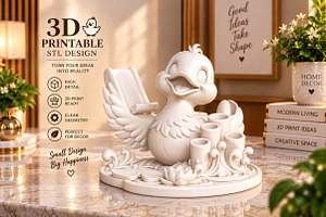 Duck Pen Holder 3D Print STL