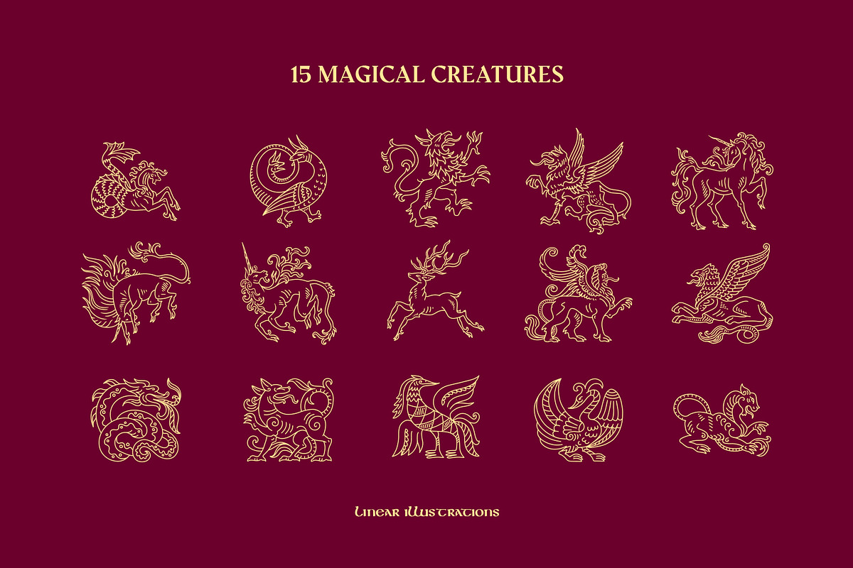 Fantastic beasts 3. Medieval tale, an Animal Illustration by OlgaSoi007 (Photo 5 of 6)