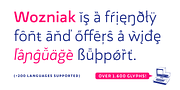 Wozniak, a Sans Serif Font by Untype (Thumbnail 6 of 26)