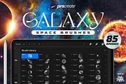 Procreate Galaxy Brushes, a Brush Add-On by Nurmiftah (Thumbnail 1 of 10)