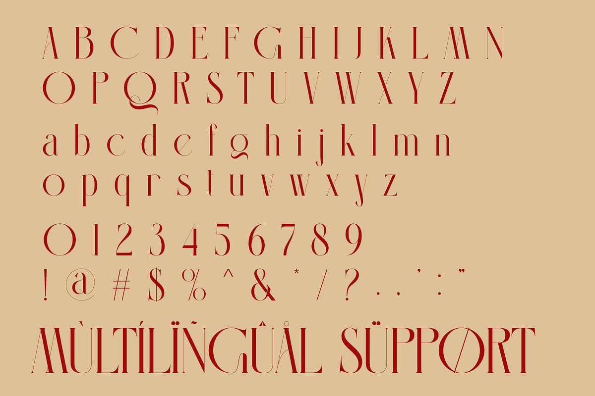 Qagiste Elegant Ligature Serif, a Serif Font by Alfinart (Photo 8 of 10)