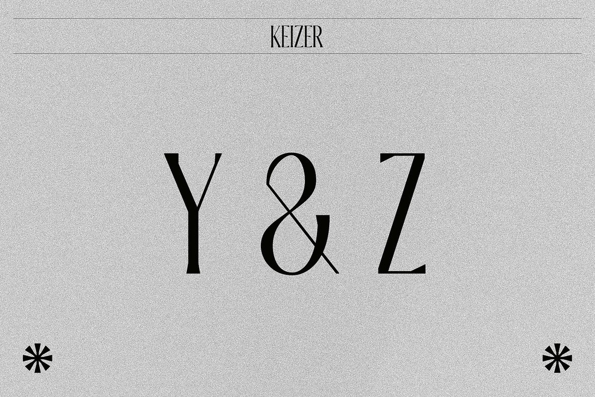 Keizer – Modern & Condensed Serif, a Serif Font by Local Desk Designstudio (Photo 7 of 23)
