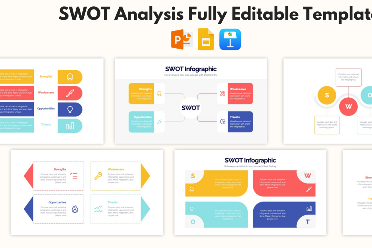 SWOT Analysis PowerPoint Templates, a Presentation Template by KARMA TEMPLATES (Photo 1 of 3)