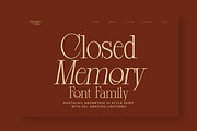 Closed Memory Nostalgic Editorial, a Serif Font by Lettertype Studio (Thumbnail 10 of 16)