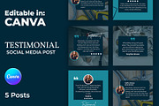 Testimonial - Canva - Posts, a Social Media Template by Mohammad Sarfaraz (Thumbnail 1 of 3)