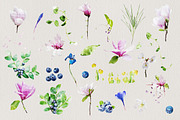 Watercolor Flowers - Magnolias, a Graphic by TheSeventhDesire (Thumbnail 2 of 7)