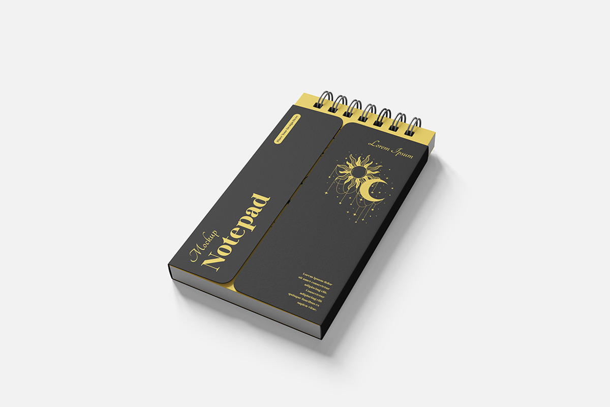Notepad Mockup PSD, an Advertising Mockup by Indah (Photo 3 of 6)