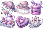 Summer Tea Party Set Clipart, an Illustration by Designworld (Thumbnail 4 of 6)