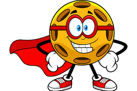 Superhero Pickleball Mascot