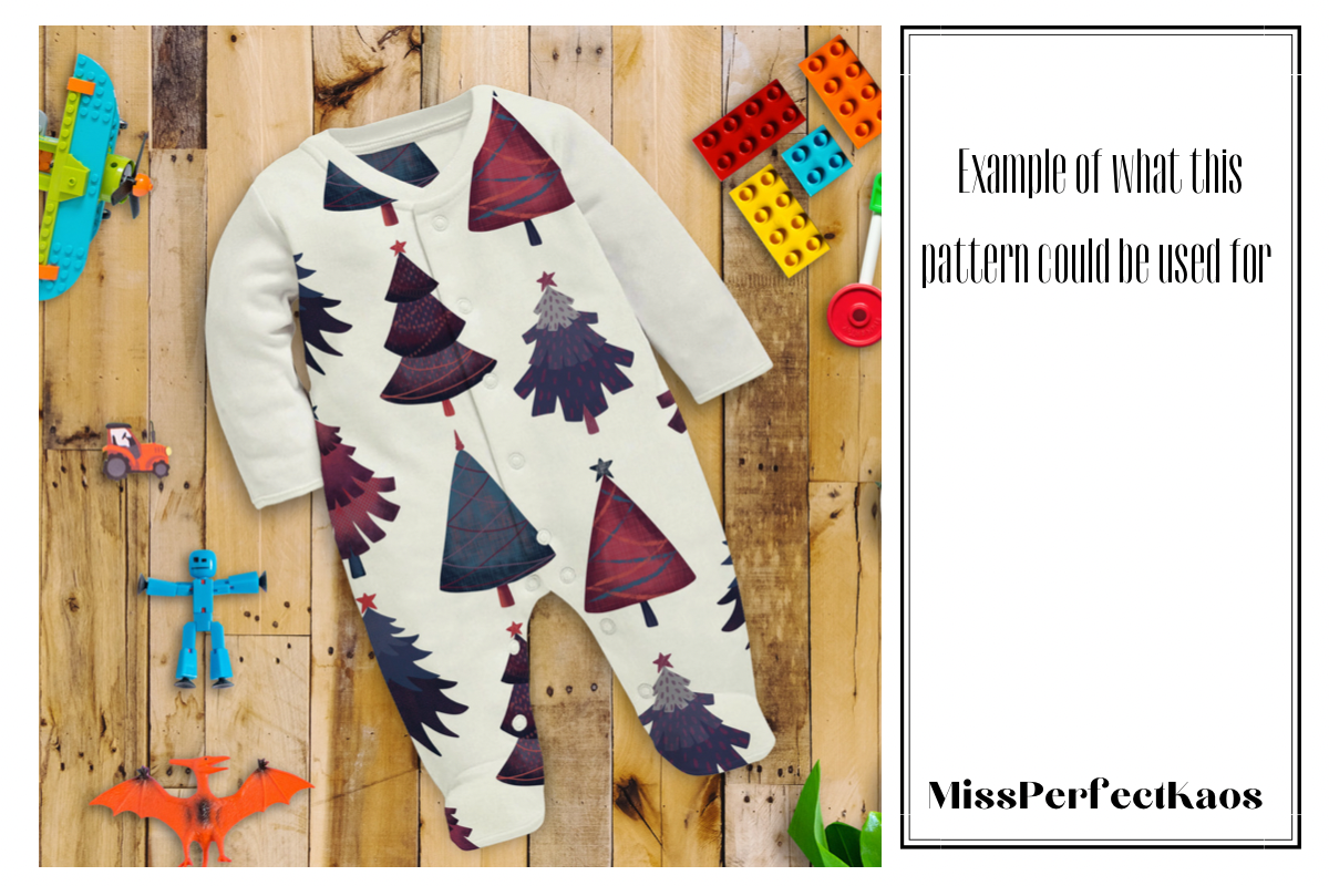 Christmas trees-Repeating Pattern, a Pattern Graphic by MissPerfectKaos (Photo 2 of 4)