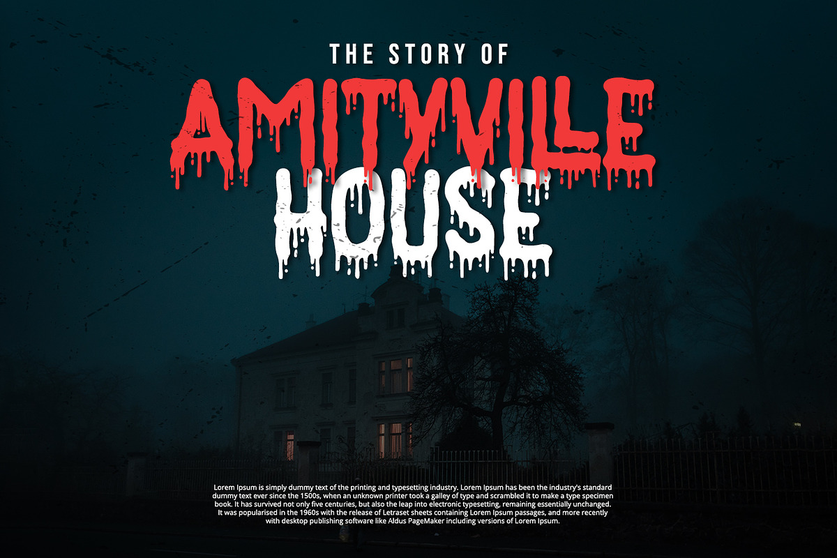 Nightmare - Horror Display Font, a Sans Serif Font by Alpaprana (Photo 6 of 10)