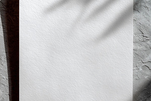 Blank note paper mockup on gray, a Background Photo by MistyDay