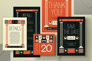 Orange Mystic Wedding Invitation Set, an Invitation Template by graphicook (Thumbnail 2 of 3)