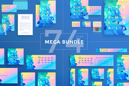 Mega Bundle | Summer Sale, a Poster Template by Amber Graphics