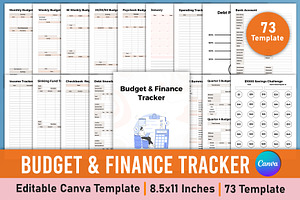 Budget & Finance Tracker Canva