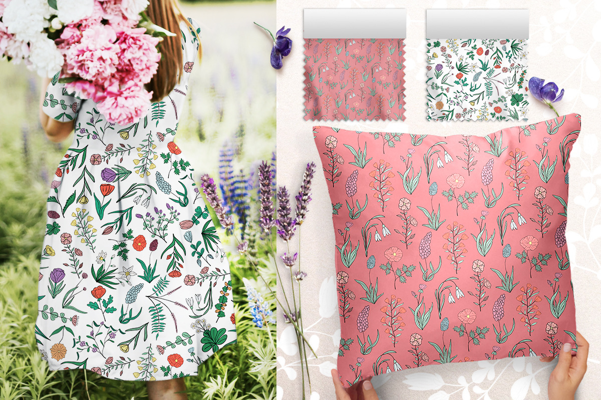 Botanical Wildflowers. Patterns, an Illustration by Diana Kovach (Photo 8 of 11)
