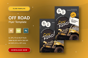 Off Road - Flyer Template, a Flyer Template by StreaksideStd