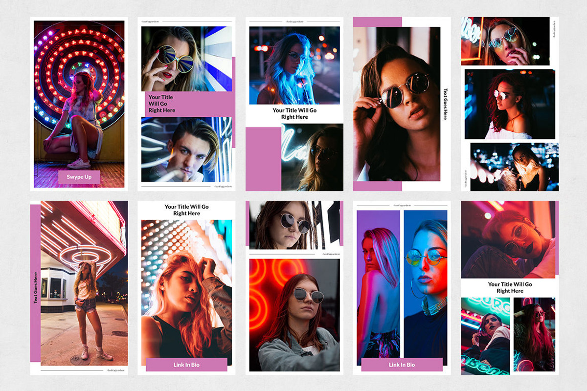 Neon Instagram Stories, a Social Media Template by Social Corner Graphics (Photo 7 of 8)