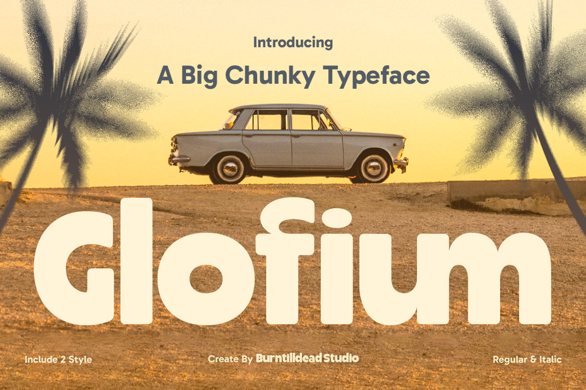 Glofium, a Sans Serif Font by Burntilldead (Photo 2 of 13)