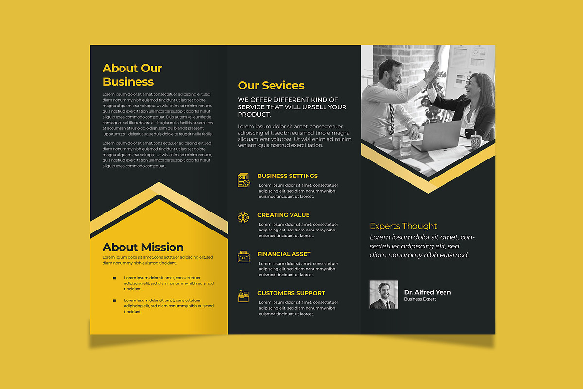 Creative Trifold Brochure, a Brochure Template by astutedesign11 (Photo 5 of 5)