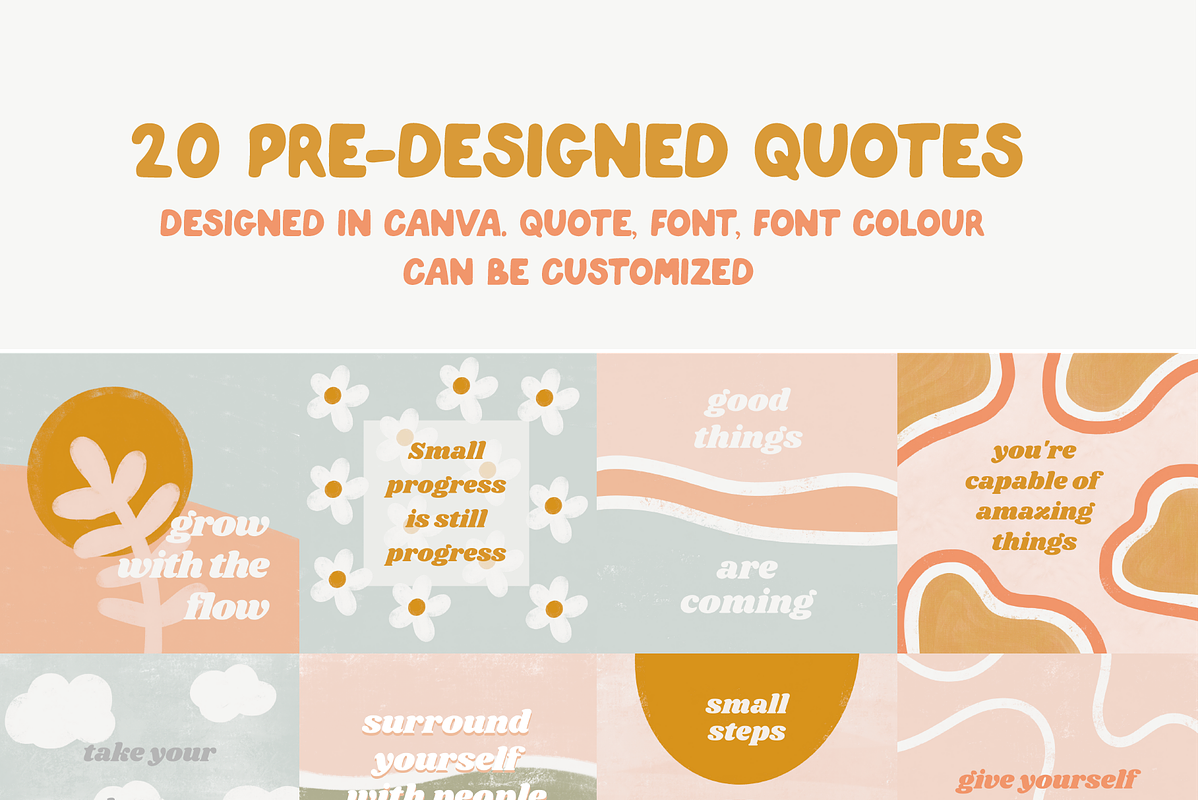 Canva Social Media Templates + Font, a Social Media Template by Forth and Wild (Photo 3 of 8)