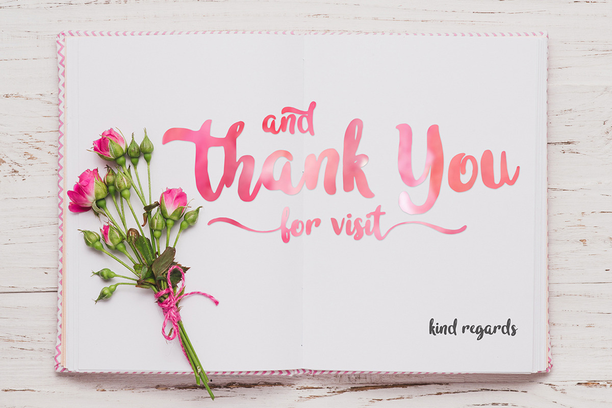 In blossom - Modern Calligraphy, a Script Font by madeDeduk (Photo 10 of 11)