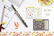 Happy Planning Autumn Collection, a Stationery Template by OlgaSerbun (Thumbnail 4 of 6)