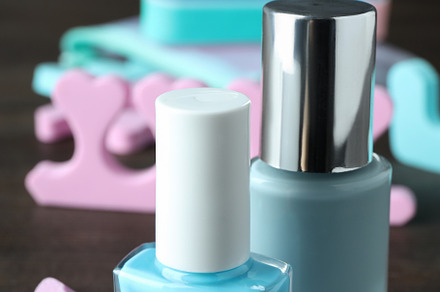 Concept of nail care with manicure accessories on grey textured, a Beauty & Fashion Photo by AtlasStudio PRO